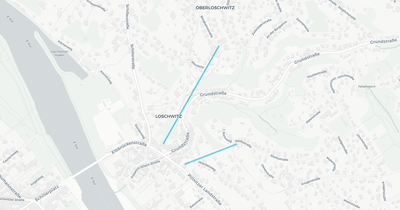 Liniennetz von Bergbahn