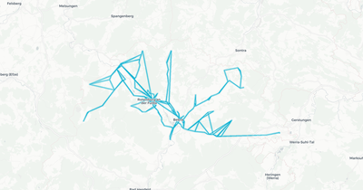 Liniennetz von Bietergemeinschaft DB Regio Bus OBK