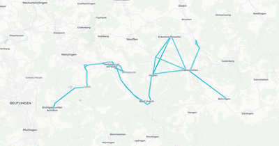Liniennetz von Bietergemeinschaft RAB-Bus / SVL (X2)