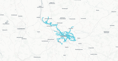 Liniennetz von Bremer Straßenbahn AG