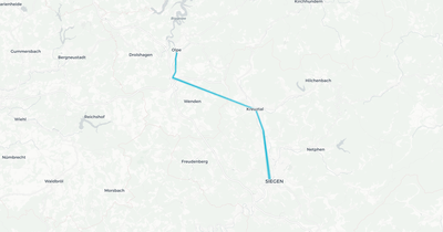 Liniennetz von BRS Busverkehr Ruhr-Sieg GmbH