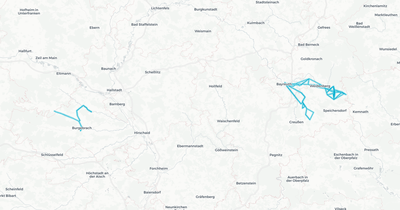 Liniennetz von Bus BA BT PVU-Region