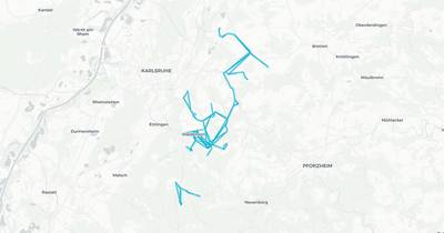 Liniennetz von Bus Engel