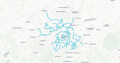Liniennetz von Bus München