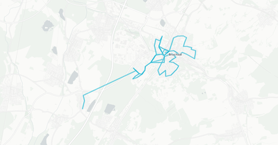 Liniennetz von Bus RVS