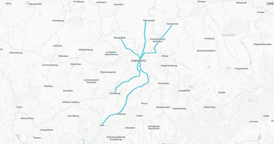 Liniennetz von Chemnitzer Modell