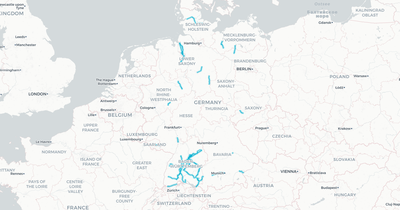 Liniennetz von DB Regio AG Baden-Württemberg