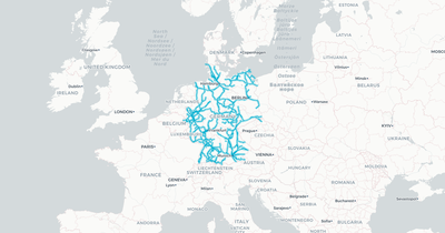 Liniennetz von DB Regio AG Nordost