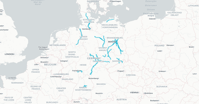 Liniennetz von DB Regio
