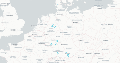 Liniennetz von DB Regio Mitte