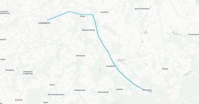Liniennetz von DB RegioNetz Verkehrs GmbH Erzgebirgsbahn