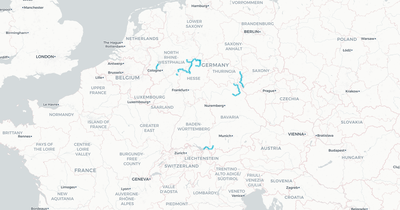 Liniennetz von DB RegioNetz Verkehrs GmbH Kurhessenbahn