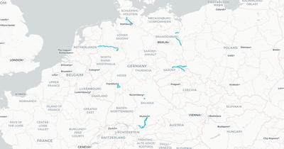 Liniennetz von DB RegioNetz Verkehrs GmbH Oberweisbacher Berg+Schwa