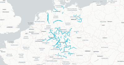 Liniennetz von DB RegioNetz Verkehrs GmbH Westfrankenbahn