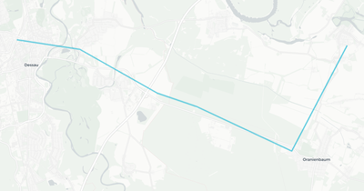 Liniennetz von Dessau-Wörlitzer Eisenbahn
