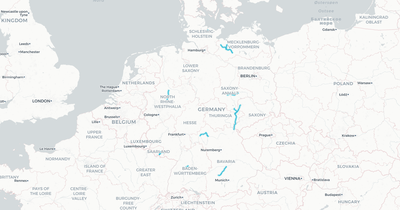 Liniennetz von EB____Erfurter Bahn
