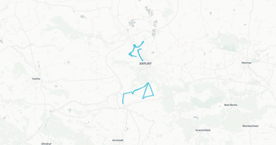Liniennetz von Erfurter Verkehrsbetriebe AG