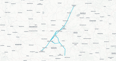 Liniennetz von eurobahn