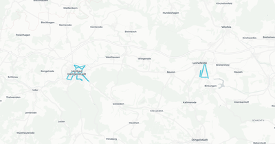 Liniennetz von EW Bus GmbH