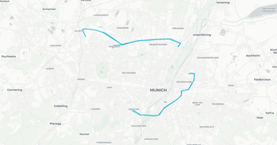 Liniennetz von ExpressBus München
