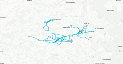 Liniennetz von Fahrplan 2022 Fürth