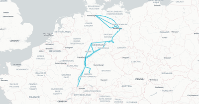 Liniennetz von FlixTrain-de