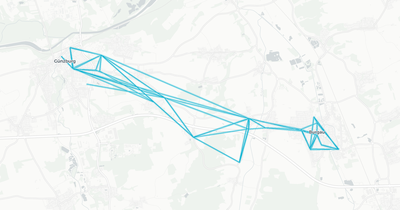 Liniennetz von Gruber
