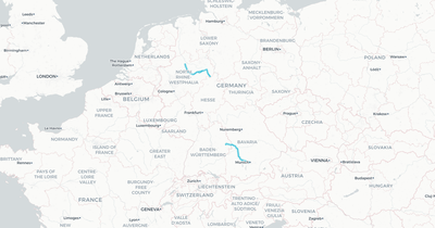 Liniennetz von GYRB Arverio Bayern GmbH