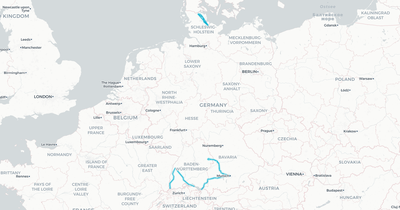 Liniennetz von GYRE Arverio Bayern GmbH