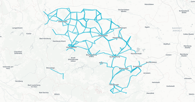 Liniennetz von Harzer Verkehrsbetriebe