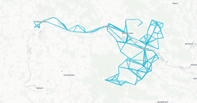 Liniennetz von Haßberge