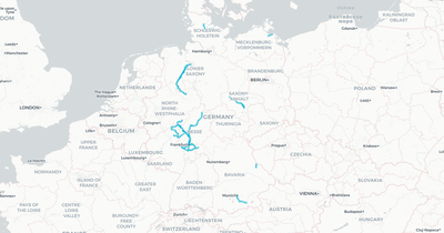 Liniennetz von Hessische Landesbahn