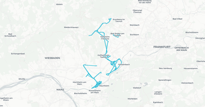 Liniennetz von HLB Hessenbus Hofheim