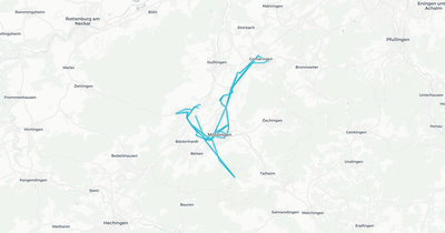 Liniennetz von Knoll Fahrtenservice