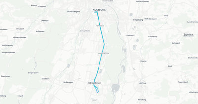 Liniennetz von Koenigsbrunn Stadtbus
