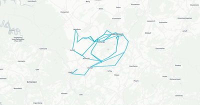 Liniennetz von Kreis Euskirchen Verkehrsunternehmen