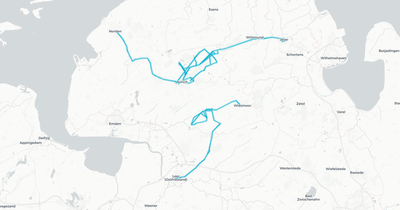 Liniennetz von Kreisbahn Aurich GmbH