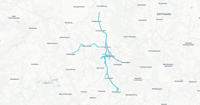 Liniennetz von KVG Tram