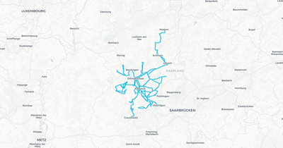 Liniennetz von KVS GmbH