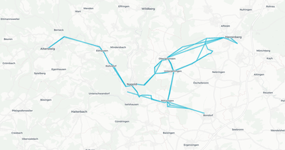 Liniennetz von Linienbündel Oberes Gäu