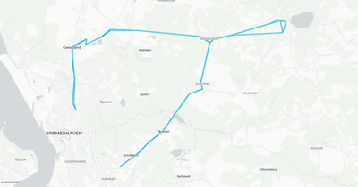 Liniennetz von MEW Mobilitätszentrale Elbe-Wesr