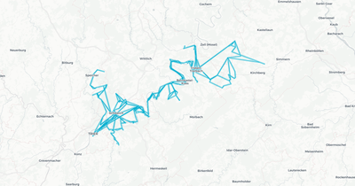 Liniennetz von Moselbahn