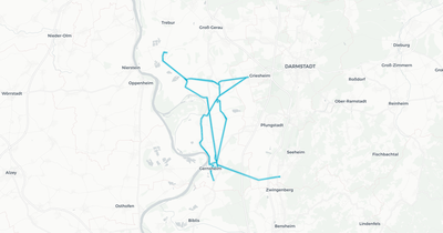 Liniennetz von Müller Omnibusbetrieb