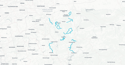 Liniennetz von MVG ALF/AST Verkehr