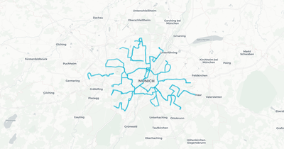 Liniennetz von NachtBus München