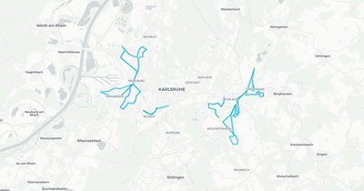 Liniennetz von Nachtverkehr Ausstieg