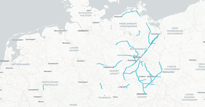 Liniennetz von Nahreisezug
