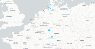 Liniennetz von Nahreisezug