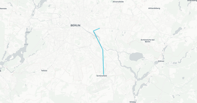 Liniennetz von Ostdeutsche Eisenbahn GmbH