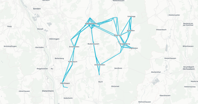 Liniennetz von Oster